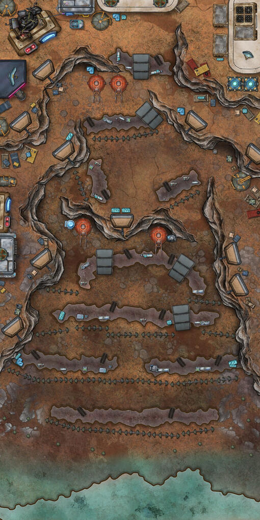 Trench Warfare - Warhammer battle map
