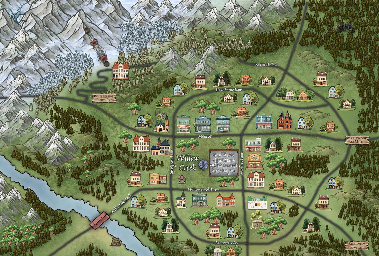 Willowcreek - Book Map